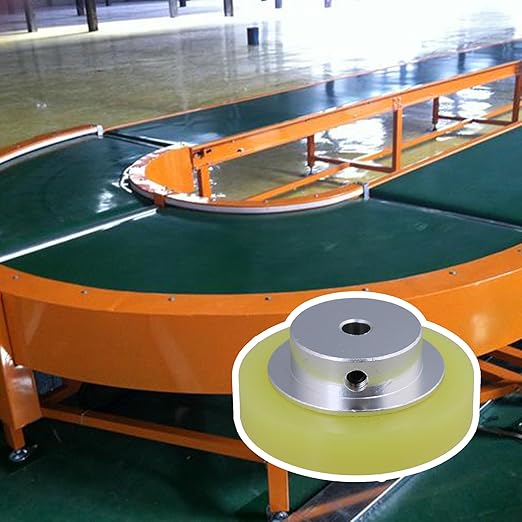 CNBTR 50x6mm Aluminum Silicone Industrial Encoder Wheel Meter Measuring Wheel for Rotary Encoder (Pack of 2)