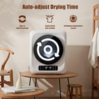 Auertech 12lbs Portable Dryer for Apartment Laundry, Portable Clothes Dryer with 6 Drying Modes, LED Control Panel, Stainless Tub, Mini Compact Dryer for Apartment, RVs, Dorms