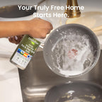 Truly Free Heavy Duty Pot & Pan Spray - Powerful Foaming Grease Remover, Multi-Purpose Kitchen Cleaner Spray Degreaser for Oven, Stoves, Grill & More, Citrus Scent - Includes 1 Empty Bottle & 2 Refill