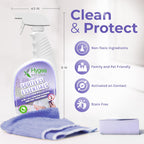 Hygea Natural Spotless Essentials - Concentrated Multi-Surface Cleaner for Home & Kitchen - Eliminates Dust Mites, Bed Bugs, Ants, Lice - Child & Pet Friendly - 24oz (Lavender Breeze Scent)