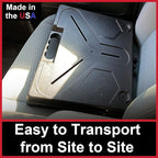 The OmniShelf Magnetic Portable Workstation + Toolbox, Computer & Laptop Stand, Multimeter Case, Utility Shelf w/ 50 lb Capacity, Hands Free Workstation Attaches to HVAC, Trucks & More (5 Count)