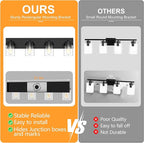 IZORRO Bathroom Vanity Light Fixture, 4-Light 27.5 Inch Matte Black Bathroom Light Fixtures Over Mirror, with Clear Glass Shade, Modern Farmhouse Vanity Lights, Rustic Restroom Lighting Fixtures