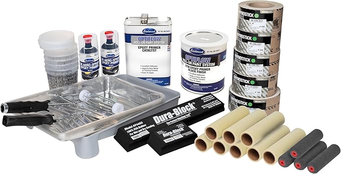 Eastwood Complete OptiFlow Epoxy Primer Kit Automotive Roll-On Paint Black