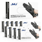 JMU Black Nitrile Gloves, 2000 Count, 3.5Mil XS Nitrile Gloves, Latex Free Powder Free