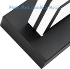 Ralbay 5 Color Temperature Black Bathroom Vanity Lights Fixtures Dimmable 40.4inch Acrylic Modern Matte Black Vanity Light for Bathroom 6 Lights