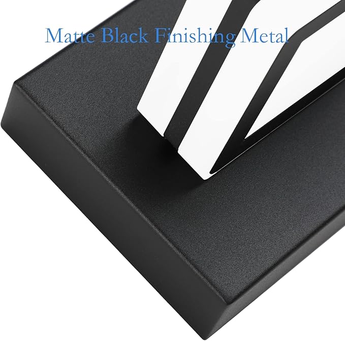 Ralbay Matte Black Vanity Light Fixtures 3 Lights Up and Down LED Modern Bathroom Vanity Lights Over Mirror Acrylic Black Bath Wall Lighting