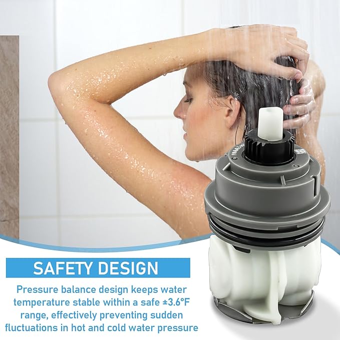 RP46463 Shower Cartridge for Delta Monitor 17 Series, Dual Function Bath Tub and Shower Faucet Valve, Includes RP46073 Seat and Spring Adapter(2006–Present)