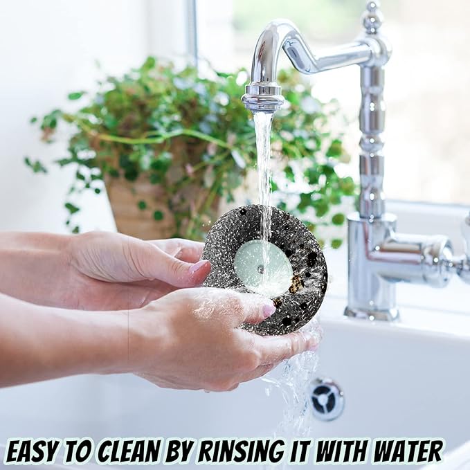 2Pcs Stainless Steel Wool Scrubber with Handle, Heavy Duty Pot Scrubbers Dish Scrubber Cleaning Brush Wash for Dish, Stainless Steel Scrubbing Brushes Cleaning Supplies for Pots, Pans, Grills, Sink