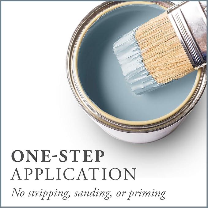 AMY HOWARD AT HOME Chalk-Based One Step Paint for Furniture, Cabinetry, Decor, Finish, and More | No Stripping, Sanding, or Priming | Ultra-Light Base | 16 Ounce | French Blue