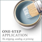 AMY HOWARD AT HOME Chalk-Based One Step Paint for Furniture, Cabinetry, Decor, Finish, and More | No Stripping, Sanding, or Priming | Ultra-Light Base | 16 Ounce | French Blue