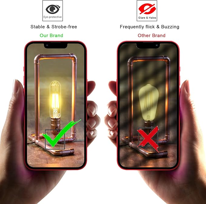 Edison Bulbs, E26 Led Bulb 6W Dimmable, 5 Inch 2700K Soft White T10 Light Bulbs Equal 80 Watt, UL-Cert Vintage Antique Tubular Bulbs 800LM for Bathroom Vanity Light Wall Sconces - 9Pack