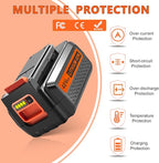4 Packs 40V 3000mAh Replace Long-Lasting Battery for Black and Decker 40V Lithium Battery, Compatible with Black and Decker 40 Volt LBX2040 LBXR2036 LBXR36 LBX2540 LST540 & Power Tools