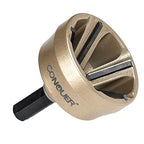 CONQUER Tools Deburring External Chamfer Tool, Premium Tungsten Blade, Deburring Drill Bit, Remove Burr Tools Quick Release Shank Fits for 1/2"-3/8"(13mm-35mm) Stainless Steel Burr Removal,Countersink