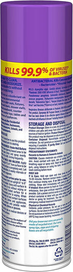 Sprayway Foaming Action All Purpose Cleaner and Disinfectant, Lavender Scent, 19 oz.,SW5013R