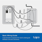 TP-Link Tapo Smart Light Switch, Single Pole, Neutral Wire Required, 2.4GHz Wi-Fi Light Switch Compatible with Alexa and Google Home, UL Certified, No Hub Required, White, Tapo S500(4-Pack)