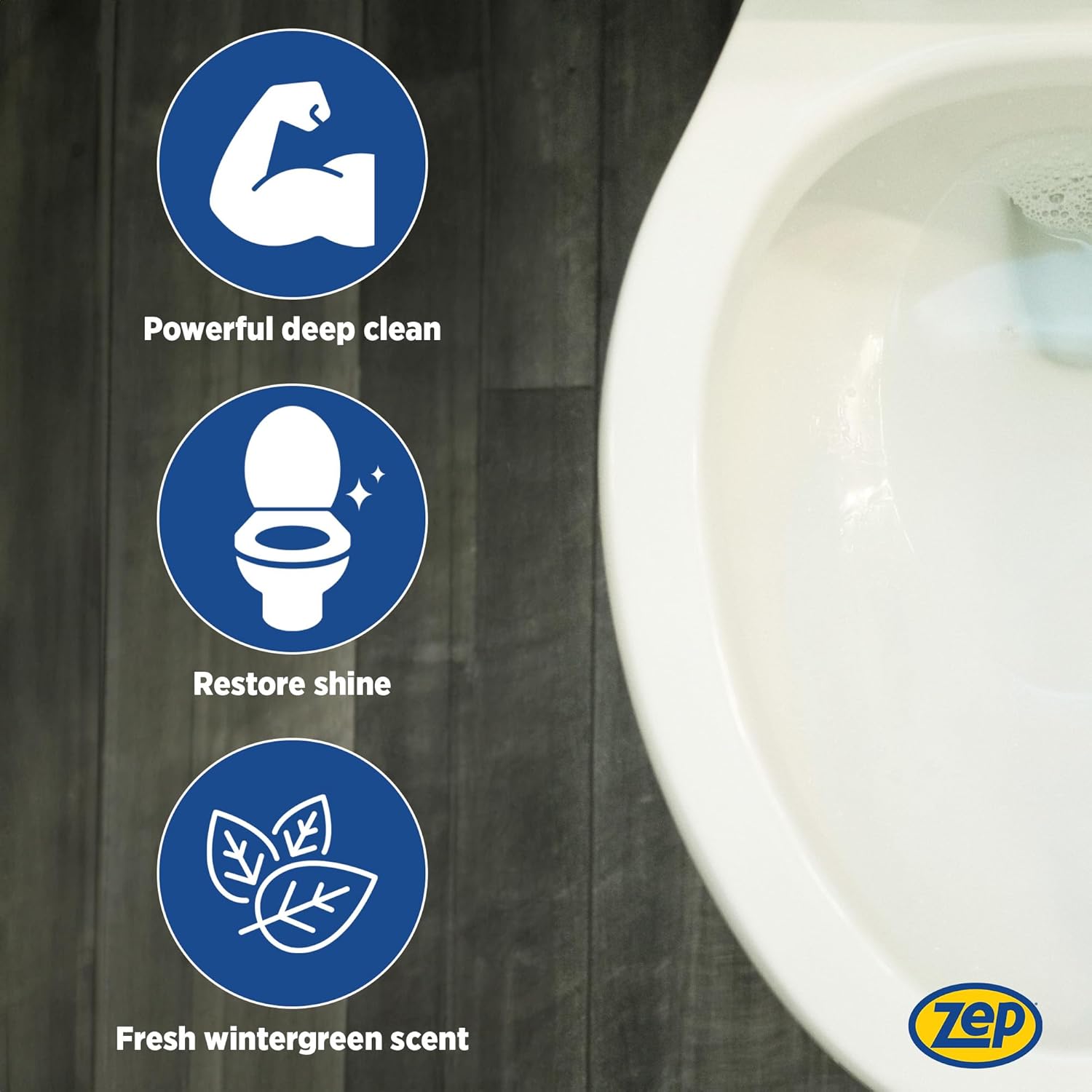 Zep Acidic Toilet Bowl Cleaner - 32 oz (Case of 4) - ZUATBC324 - Experience the Ultimate Cleaning Power with Our 2x Thicker Clinging Formula, Designed to Deliver a Professional-Quality Clean