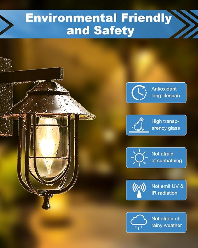 25W Candelabra Light Bulbs, E12 B10 Clear Candle Base Bulb with Warm White 2700K, 250 Lumen Dimmable, 120V Incandescent Chandelier Light Bulbs for Pendants, Ceiling Fan, Wall Sconces (12-Pack)