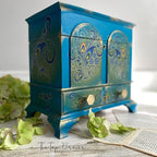 Dixie Belle Paint Company Chalk Finish Furniture Paint - Peacock (4oz) - Matte True Teal Chic Chalk Mineral DIY Furniture Paint