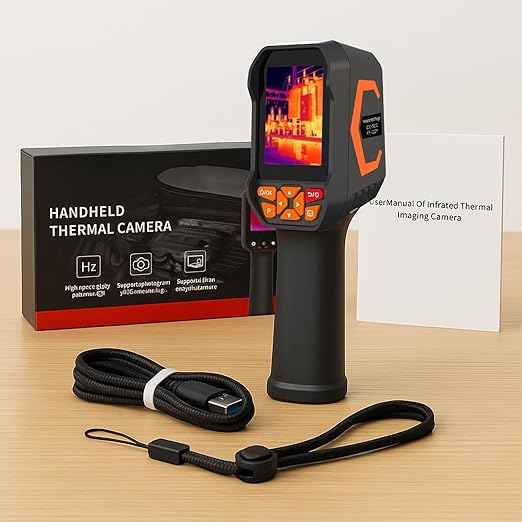 BTMETER Thermal Camera - Infrared Temperature Imager 200,000 Pixels with 256 x 192 IR Resolution 25Hz, 8G Image Storage Measure Temp -4°F~1022°F, 56° FOV Thermal Imaging Camera Gun for HVAC