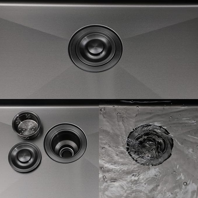 SHACO 15x20 Inch Black Drop In Bar Sink, 15 Inch Top Mount RV Kitchen 16 Gauge Stainless Steel Sink for Small Kitchen Wet Bar Prep RV Yard Office Laundry with Dish Grid & Drain, Gunmetal Black