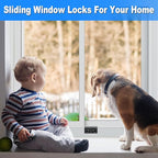 Sliding Window Locks (6 Sets), Secure Window Lock with Key, Window Locks for Up and Down Windows & Horizontal Sliding Windows, Adjustable Window Lock, Sturdy and Durable, Does Not Deform.