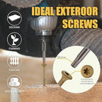 WELLOCKS Deck Screws, Wood Screws, Tan, Superior Rust Resistant, Epoxy Coated, Above 1000 Hour Salt Spray Coating T25 Torx Star Bit Included for Outdoor Wood Fence (1.2LBS Tan, #8×2-1/2")