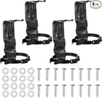 4 Pack Fire Extinguisher Mount Bracket, 5 LB Metal Heavy Duty Wall Mount Holder for Home, Truck, Vehicle, Car, Boat