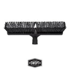 SWOPT 18” Standard Multi-Surface Push Broom Head — Indoor and Outdoor Push Broom — Cleaning Head Interchangeable with All SWOPT Cleaning Products for More Efficient Cleaning and Storage
