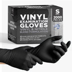 SAFEWAY USA Vinyl Disposable Gloves — Non-Latex and Powder Free, Heavy-Duty Protective and Multi-Purpose Gloves for Cleaning, Food Prep, Tattooing, Lab Works, Mechanics and More — (2000 pcs, Small)
