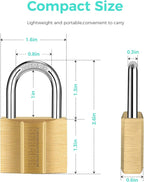 81/40-2P Brass Keyed Padlock (Keyed Alike, Waterproof, Solid Brass Lock) for Sheds, Storage Unit, School, Gym Locker, Fence, Toolbox, Hasp, Storage - 1-9/16 in. (40 mm) *2