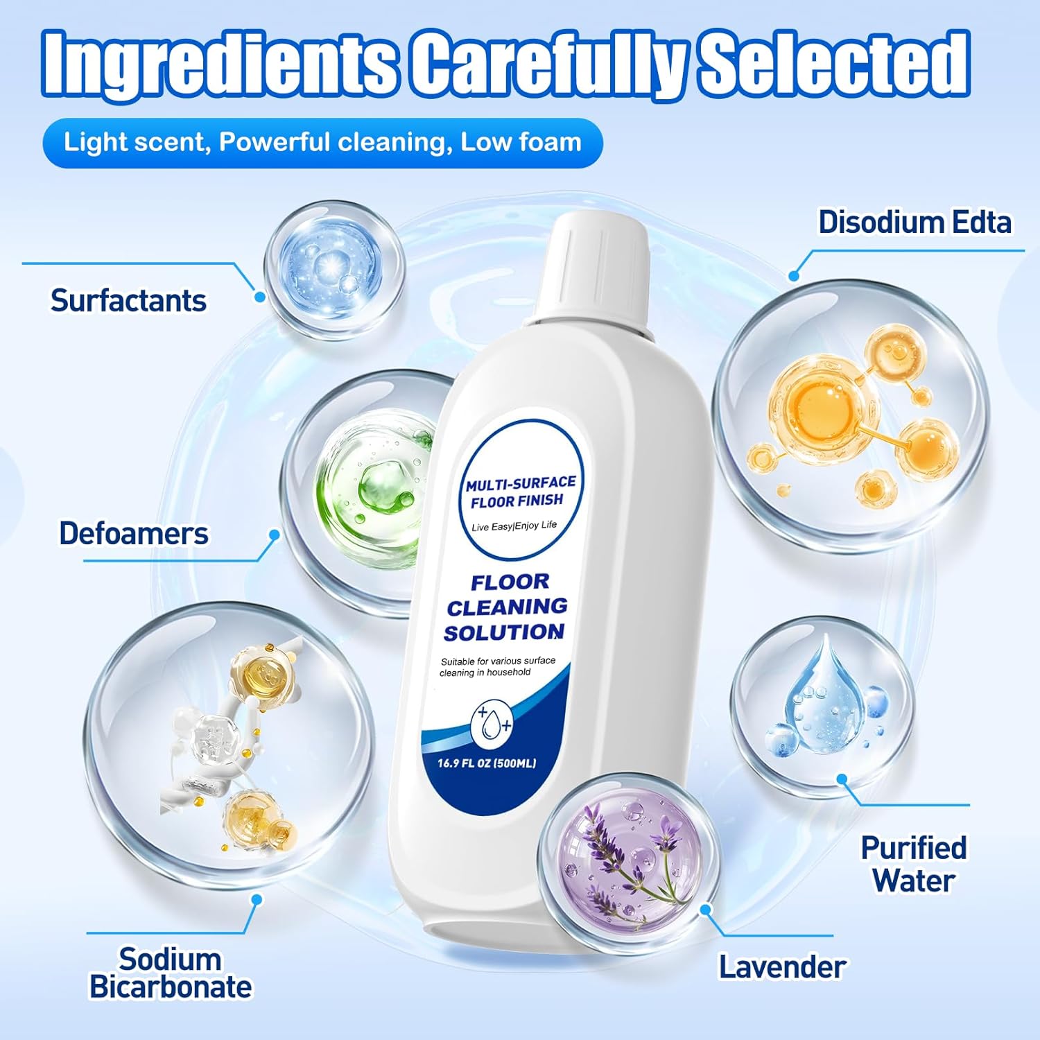 2L Floor Cleaner Compatible with Tineco Cleaning Solution,Multiple Hard Floors for All Robot Vacuums with Mopping and Wireless Wet Dry Dual-Use Vacuum Cleaners（4 Bottle ）