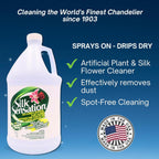 Sparkle Plenty Silk Sensation Artificial Flower & Plant Leaf Cleaner and Shine, Fake Flower Dusting Spray, Silk Plant Cleaner Spray, Drip Dry Cleaning Supplies for Artificial Tree (1 Gallon)
