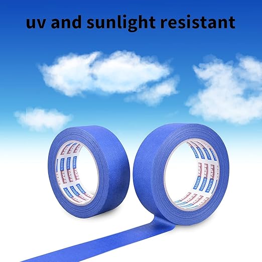 ADHES Blue Painters Tape Blue Tape Painting Tape for Walls,UV Anti,14 Days Clean Remove,1.41nch x 45yard,24Rolls