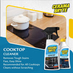 Cerama Bryte Heavy-Duty + Daily Spray Stove Top and Cooktop Cleaner Combo Kit for Glass and Ceramic Surfaces, 16 & 10 Ounces, 2 Pack