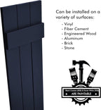 Board & Batten Vinyl Shutters (1 Pair) | 11"x39" (3-Board) - Navy Night Sky | Exterior Window Shutters | Includes Mounting Hardware | Simple Installation | Made in USA