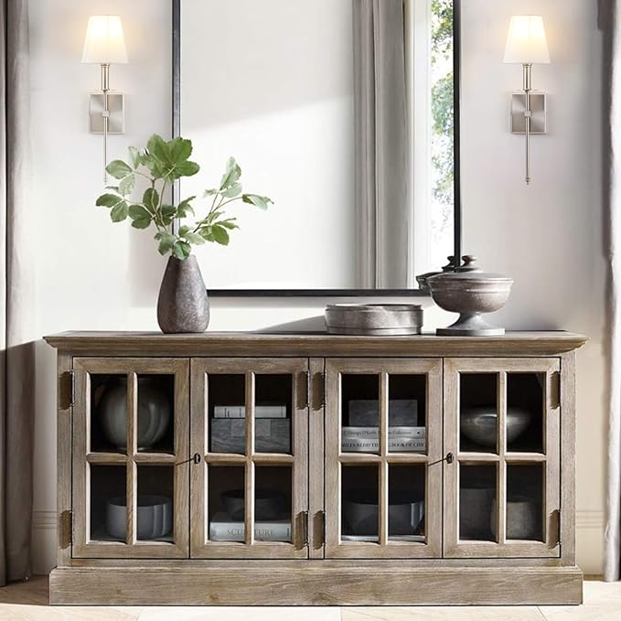 PERMO Single Classic Rustic Industrial Wall Sconce Hardwired Lighting Fixture with Flared White Textile Lamp Shade and Brushed Nickel Tapered Column Stand,Hardwired E26 Base