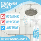 Oh Yuk Daily Shower Cleaner Concentrate – 16 oz Refill Makes 10 Bottles | Prevents Soap Scum & Water Spots | For Glass, Tile, Acrylic, Fiberglass | USA Made, Vegan