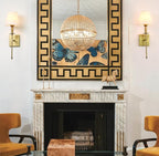 PERMO Single Classic Rustic Industrial Wall Sconce Lighting Fixture with Flared White Textile Lamp Shade and Antique Brass Tapered Column Stand, Hardwired, E26 Base