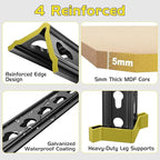 TigerParty 2050LBS Heavy Duty Garage Shelving, 5-Tier Adjustable Storage Shelves, Metal Shelving Unit and Storage Rack for Pantry, Basement, Warehouse, 72" H x 36" W x 16" D, MDF Borad