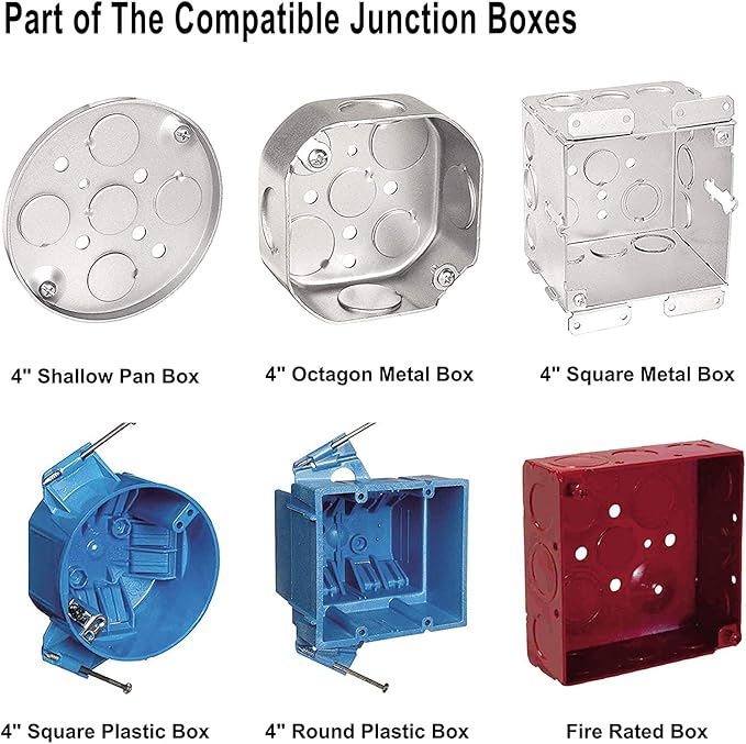 40 Packs 6 Inch LED Low Profile Recessed & Surface Mount Disk Light, Round, 15W, >900 Lumens, 4000K Cool White, CRI80, Driverless Design, Dimmable, ETL Listed, White