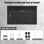 KYODOLED Locking Wall Mount Mailboxes for Outside, Large Capacity Mail Box for House with Key Lock, Security Drop Box, Metal Post Box for Home, Office Decorative,15.7 * 9.9 * 4.9in