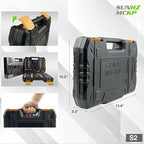 SUNHZMCKP Magnetic Screwdriver Set 66-Piece, S2- Alloy Tool Steel, Includes Slotted/Phillips/Torx Mini Precision Screwdrivers, Replaceable Screwdriver Bits With Sturdy tool box