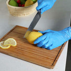 Disposable Gloves Extra Large, XL Nitrile and Vinyl Blend Material Gloves, Latex Free, 4 Mil,1000 Pc. Food Grade Glove for Cleaning, Food Prep, Hair Dye, Tattoo, Blue