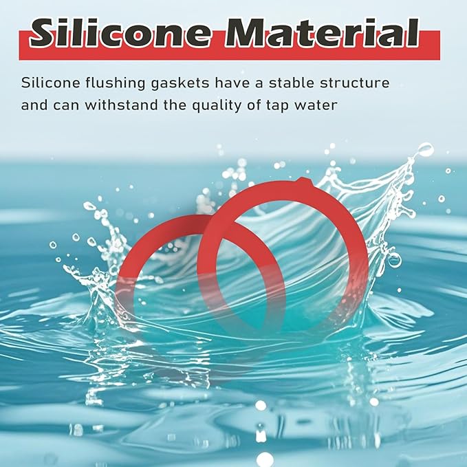 Flush Valve Seal for Kohler, 3 Pcs Canister Flush Valve Seal Replacement, Toilet Tank Parts for K-GP1059291 K-4436, Silicone Material Toilet Parts Inside Tank