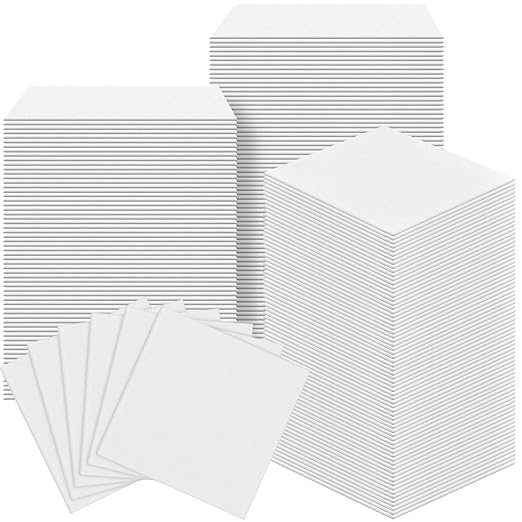 Maxcheck 100 Pcs Sticky Tack Cloth Woodworking Painters Wax and Silicone Free Tack Cloths for Removing Dust Rags Automotive Painting for Automotive, 18 x 36'' (White)