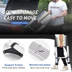 JADDUO Aluminum Telescoping Ladder - 16.5 FT Extension Ladder with 2 Triangle Stabilizers for Attic, RV, Home & Travel