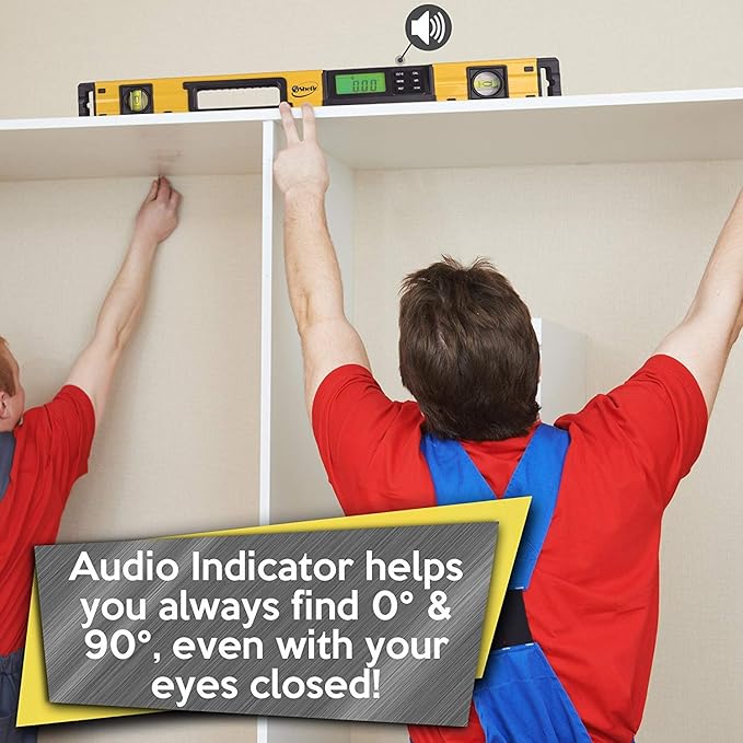 Smart Level 24 Inch Digital Level: Blending Accuracy And Practicality - Electronic Level Tool, Master Precision, With Batteries & Case