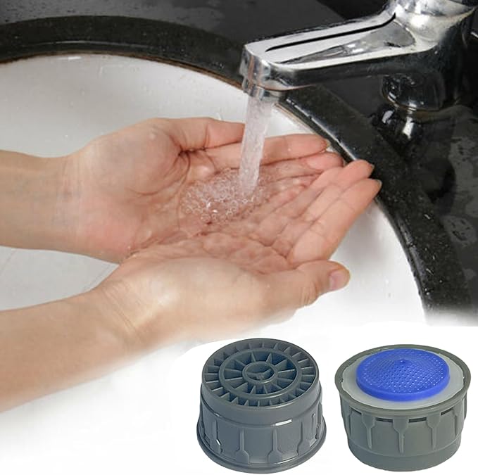 Faucet Aerator, 2.2GPM Flow Restrictor Plug-In Faucet Aerator Replacement Parts for Bathroom or Kitchen (blue 20 Pcs)