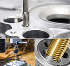 12mm x 1.5 HSS Metric Tap and Die Set Right Hand Thread,Tapping DIY Tool 3pcs (M12 x 1.5mm)