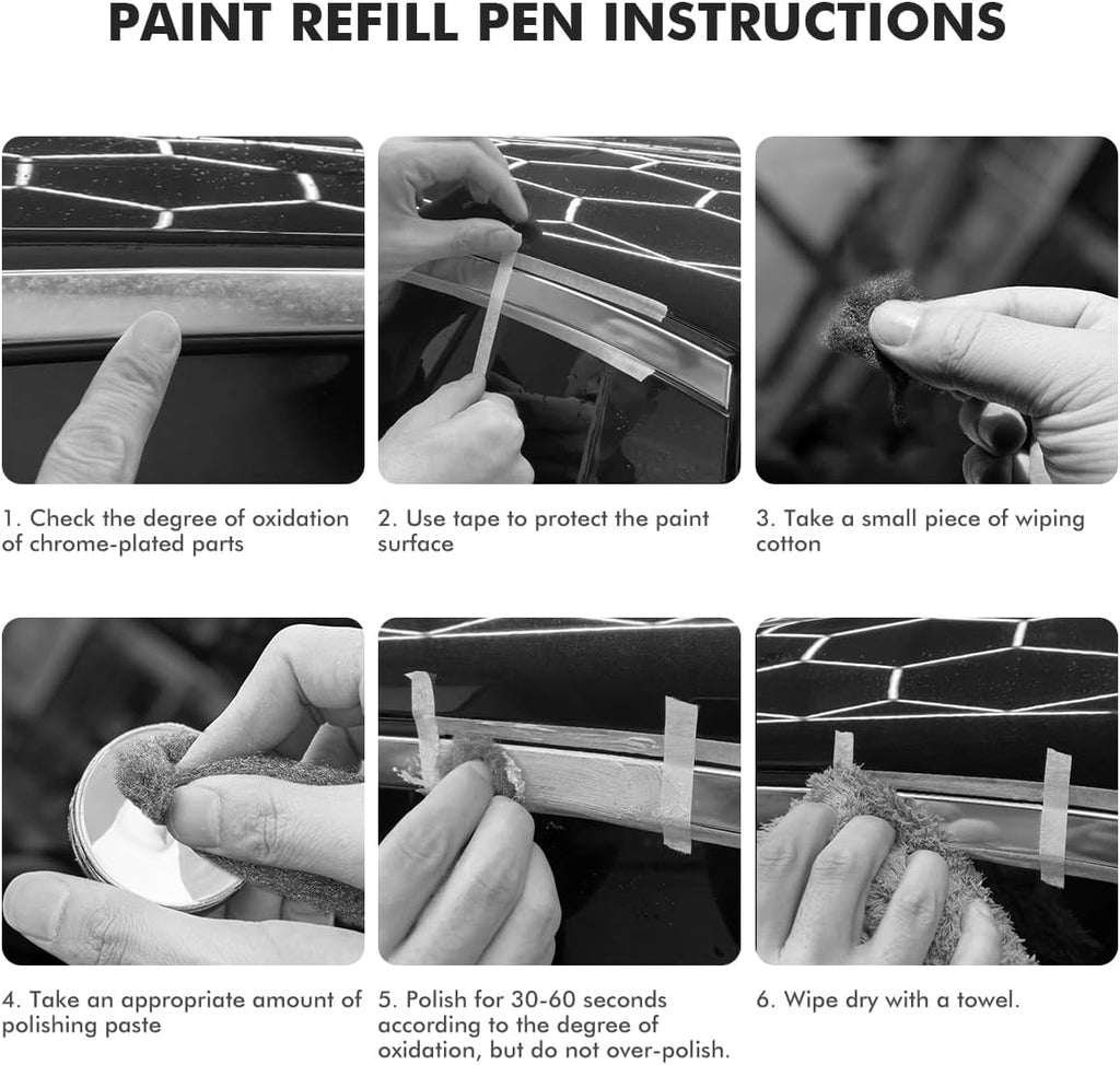 Metal Polish Restorer and Protectant, Chrome Cleaner and Polish for Cars, Removes Oxidation and Discoloration from Metal, Aluminum, Stainless Steel, Brass, Chrome and More